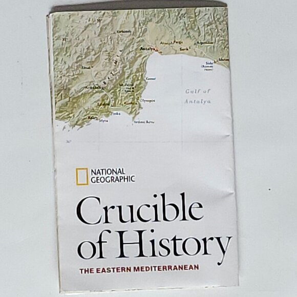 NATIONAL GEOGRAPHIC Crucible of History The Eastern Mediterranean Map - Picture 1 of 4